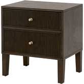 Highland 2 Drawer Nightstand in Dutch Brown Oak Finish 5256.DB-OAK